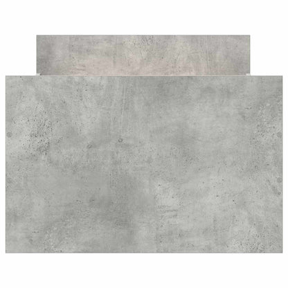 Bettgestell mit Kopf- und Fußteil Betongrau 90x200 cm