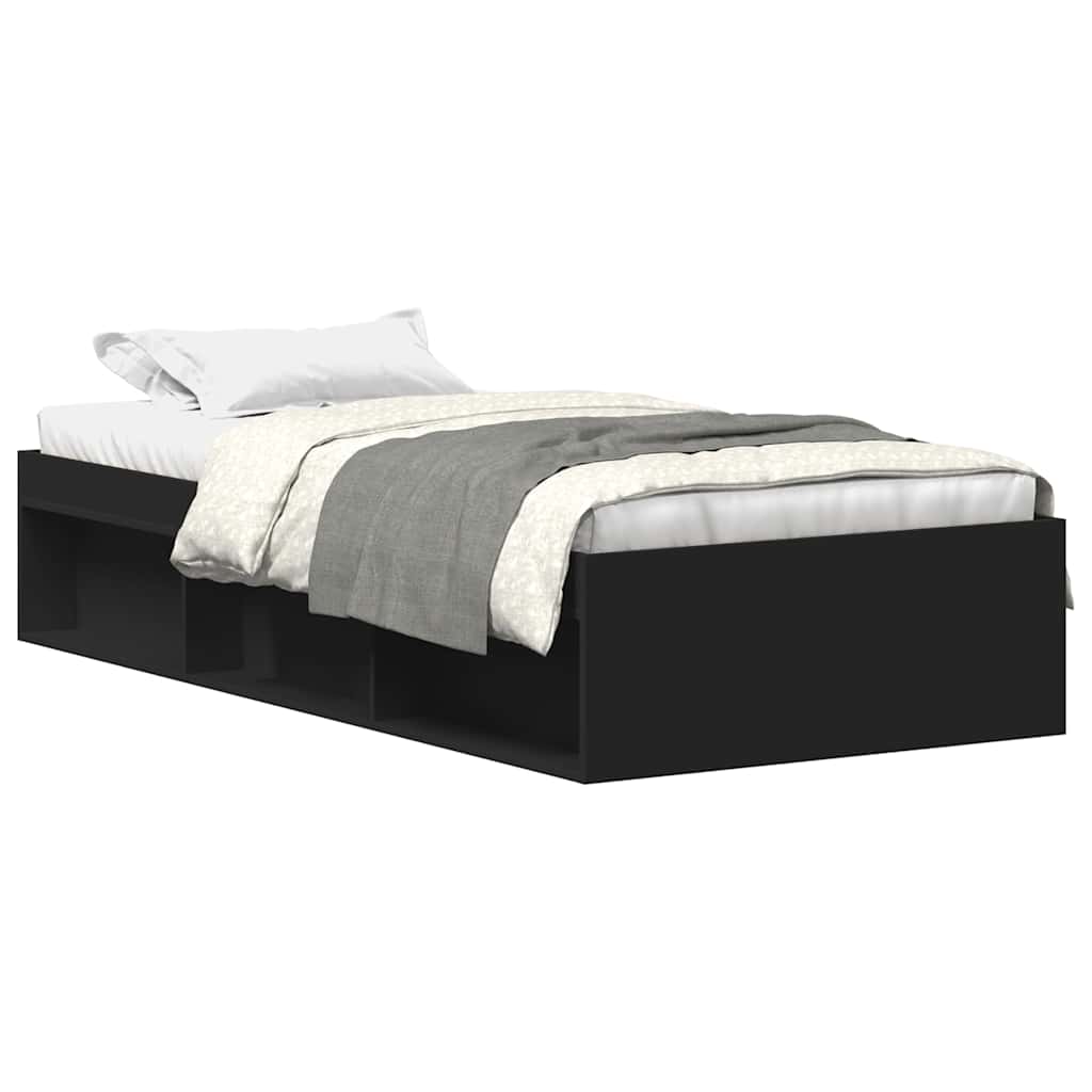Bettgestell Schwarz 90x200 cm