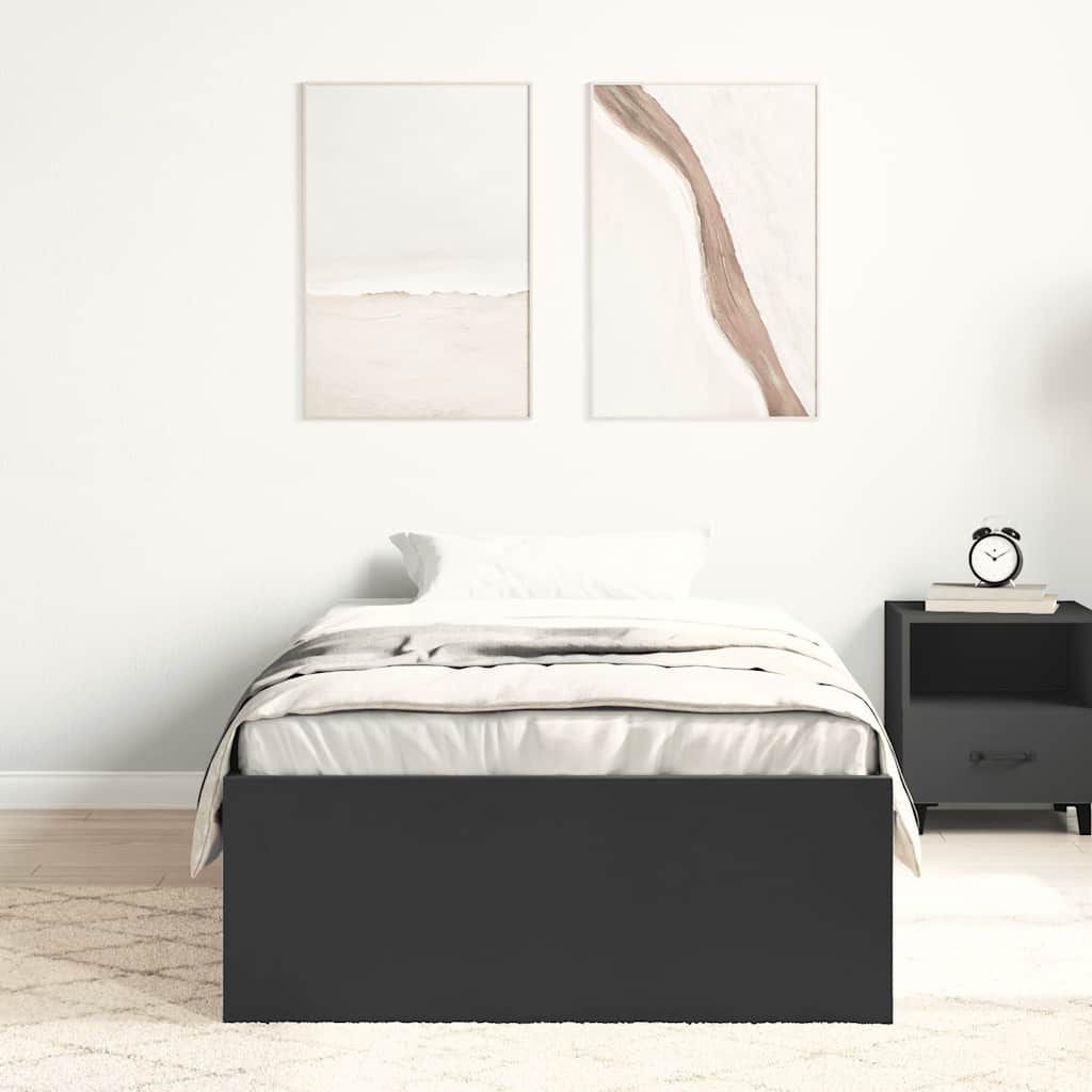 Bettgestell Schwarz 90x200 cm