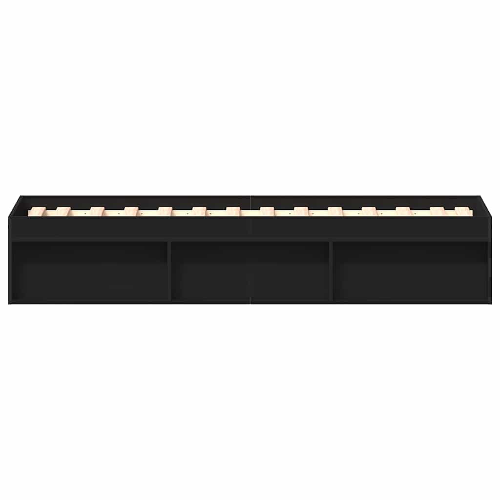 Bettgestell Schwarz 90x200 cm