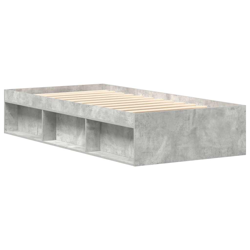 Bettgestell Betongrau 90x200 cm