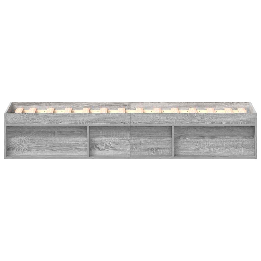 Bettgestell Grau Sonoma 90x200 cm