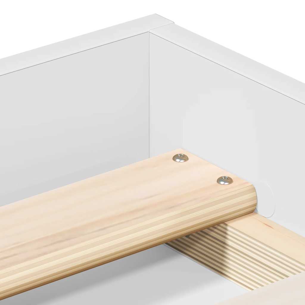 Bettgestelll Weiß 100x200 cm