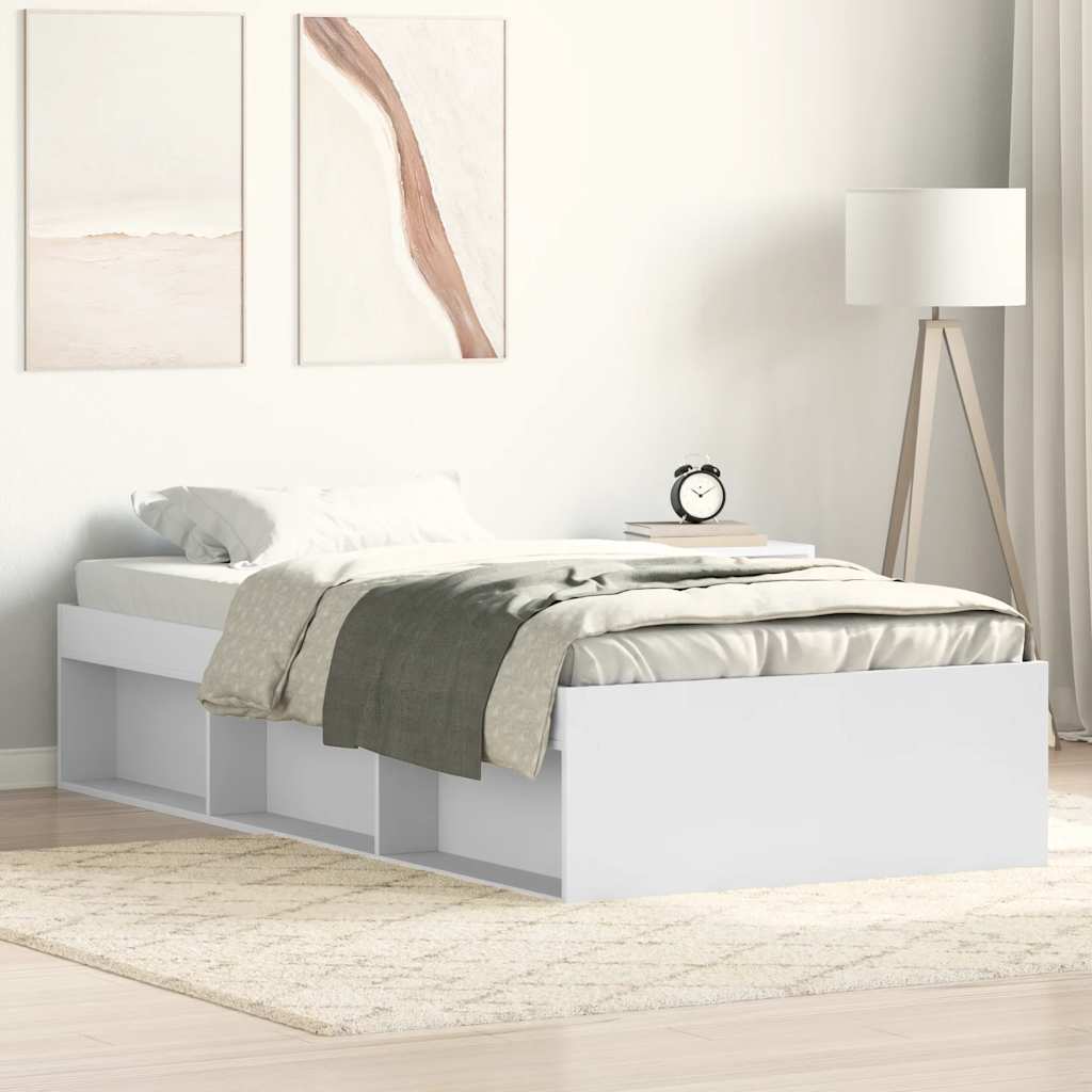 Bettgestelll Weiß 100x200 cm