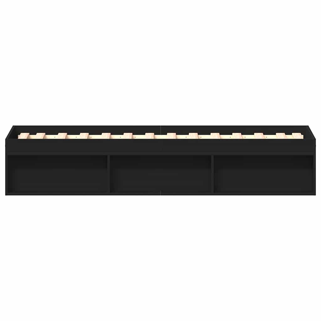 Bettgestell Schwarz 100x200 cm