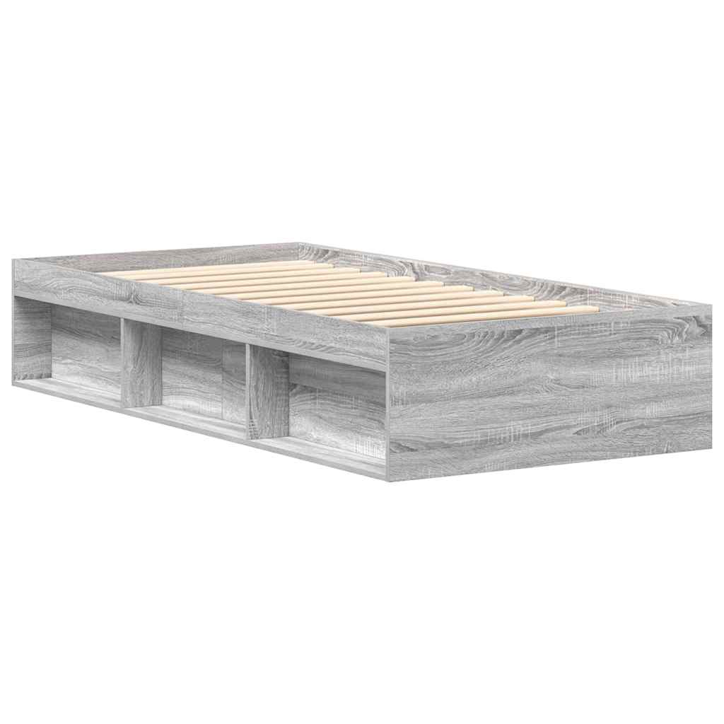 Bettgestell Grau Sonoma 100x200 cm