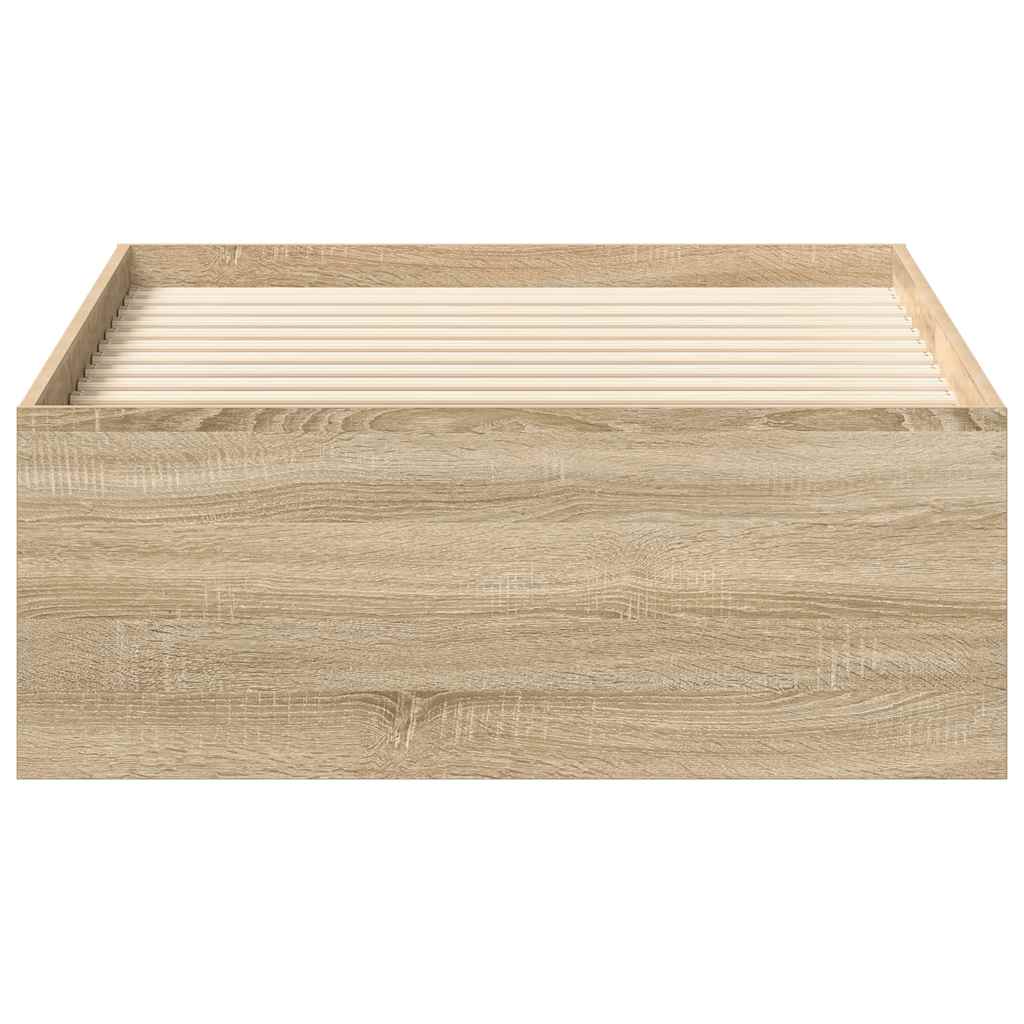 Bettgestell Sonoma-Eiche 90x190 cm