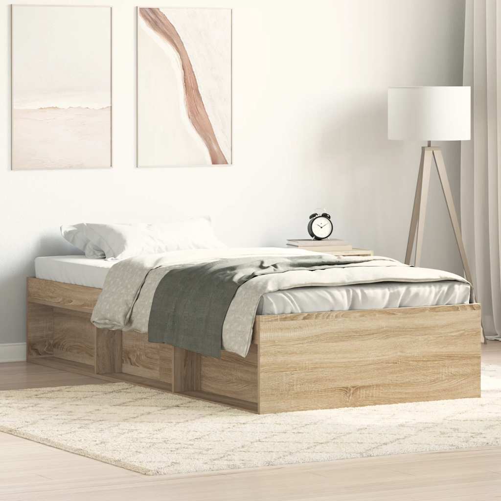 Bettgestell Sonoma-Eiche 90x190 cm