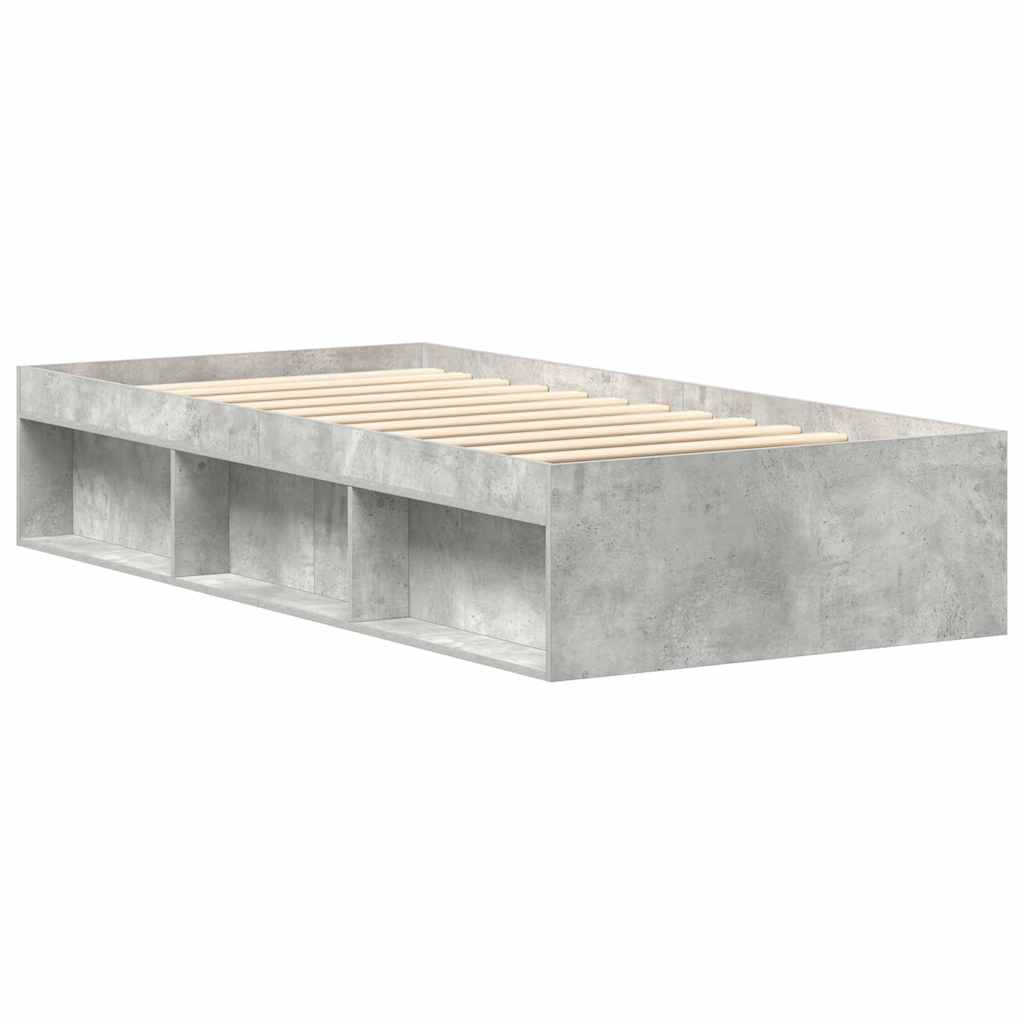 Bettgestell Betongrau 90x190 cm