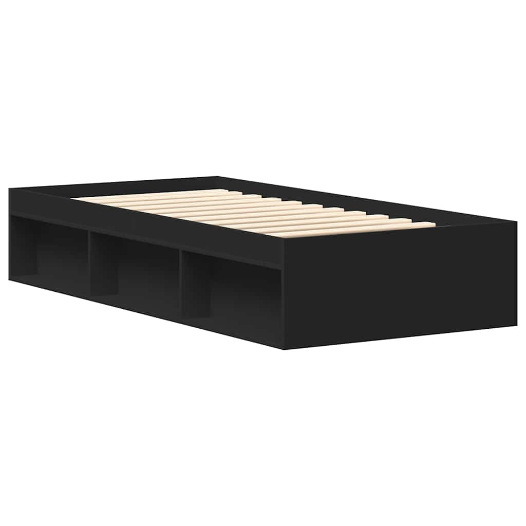 Bettgestell Schwarz 75x190 cm