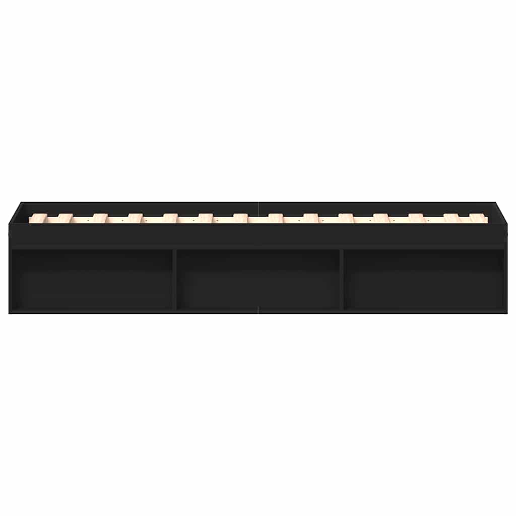 Bettgestell Schwarz 75x190 cm