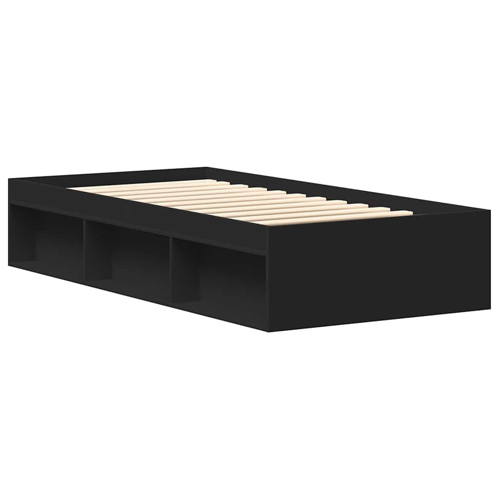 Bettgestell Schwarz 75x190 cm