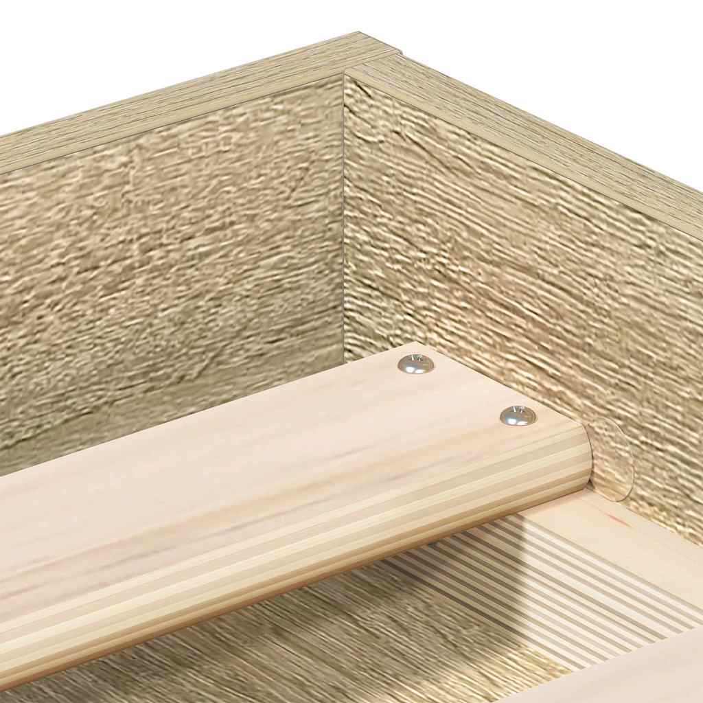 Bettgestell Sonoma-Eiche 75x190 cm