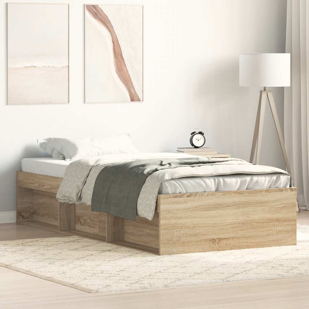 Bettgestell Sonoma-Eiche 75x190 cm
