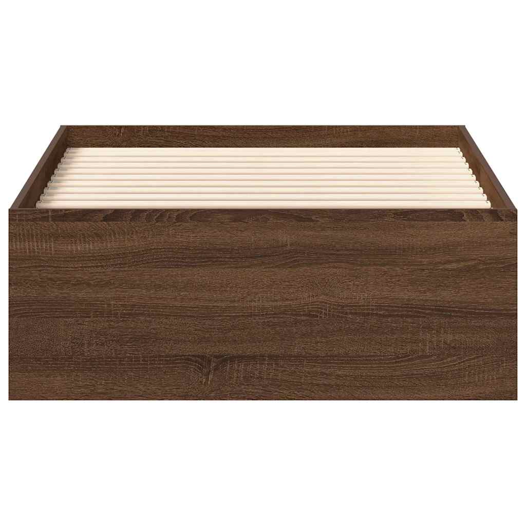 Bettgestell Braun Eichen-Optik 75 x 190 cm