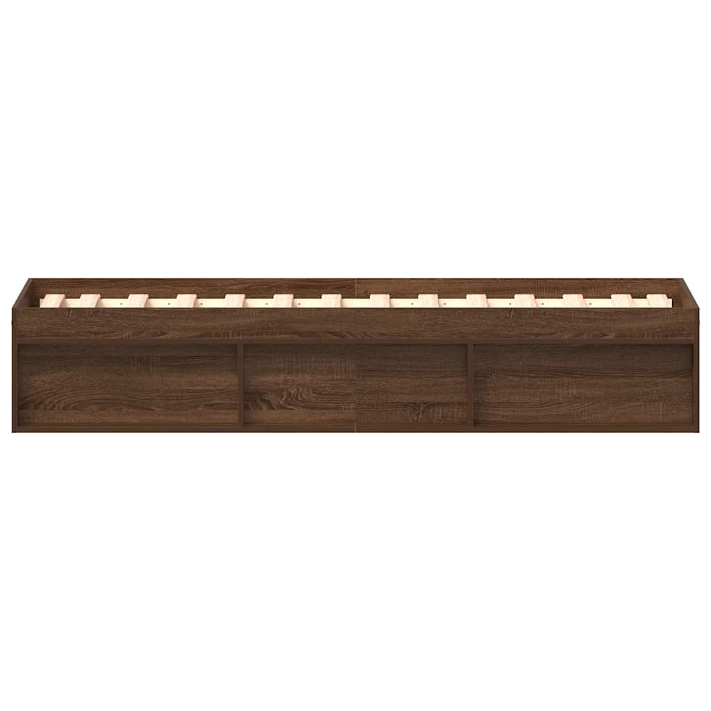 Bettgestell Braun Eichen-Optik 75 x 190 cm