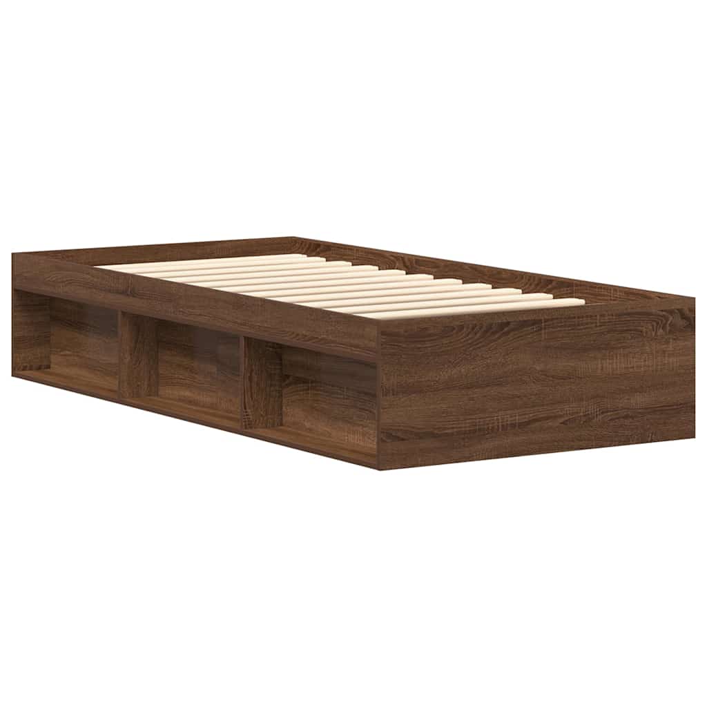 Bettgestell Braun Eichen-Optik 75 x 190 cm