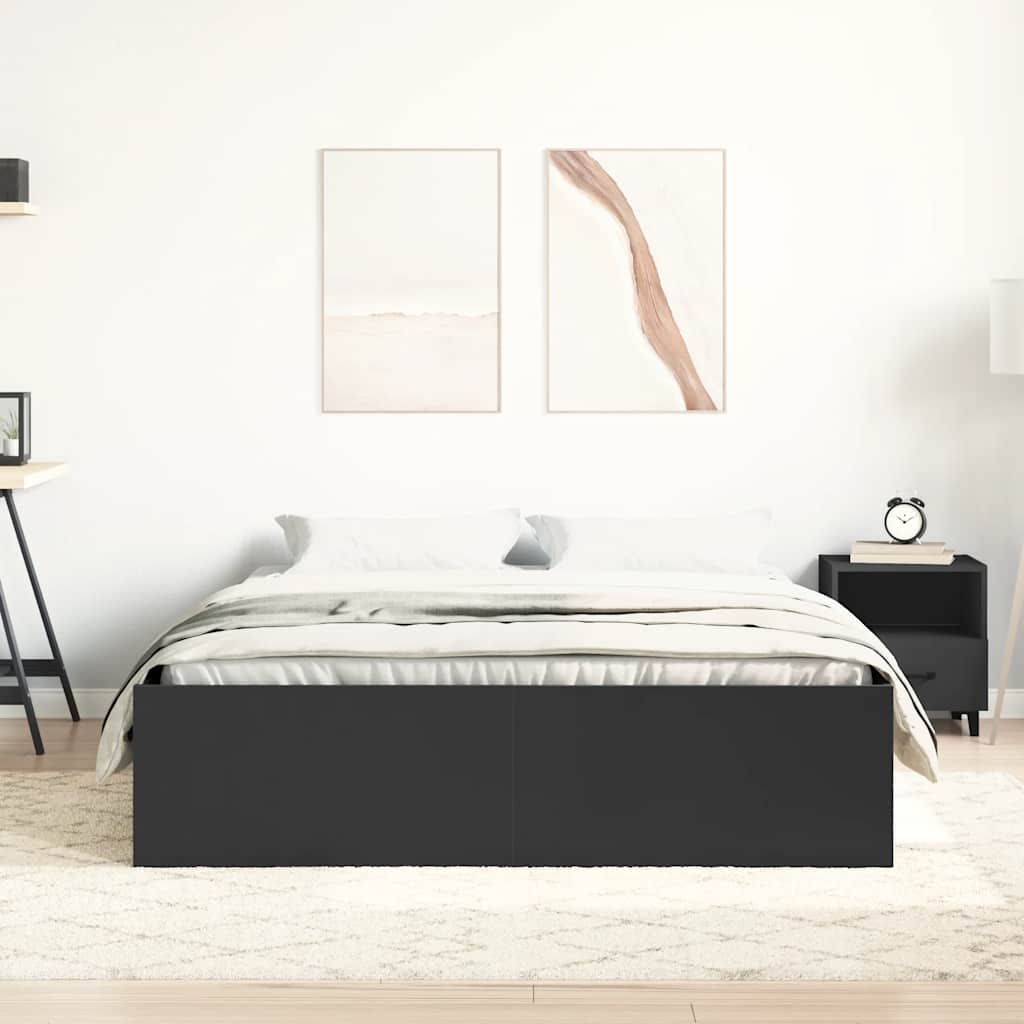 Bettgestell Schwarz 120x200 cm
