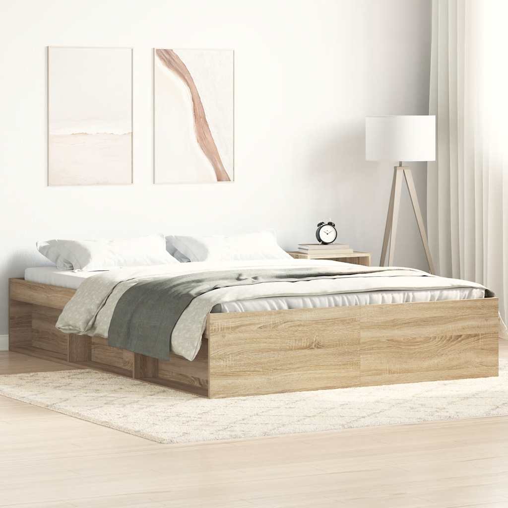 Bettgestell Sonoma-Eiche 120x200 cm