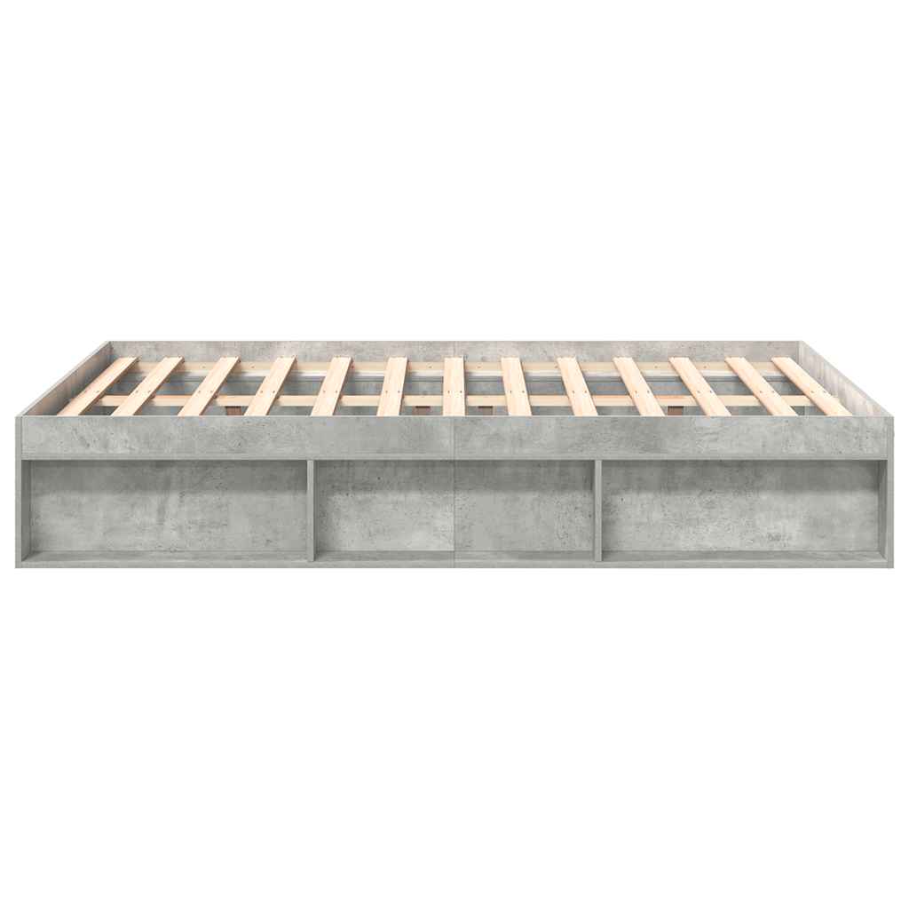 Bettgestell Betongrau 120x200 cm