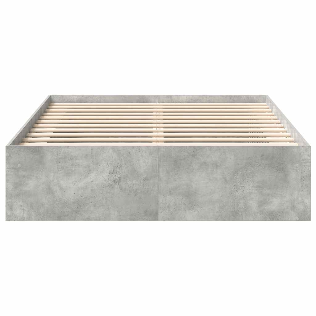 Bettgestell Betongrau 140x200 cm