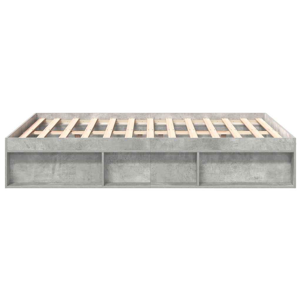 Bettgestell Betongrau 140x200 cm