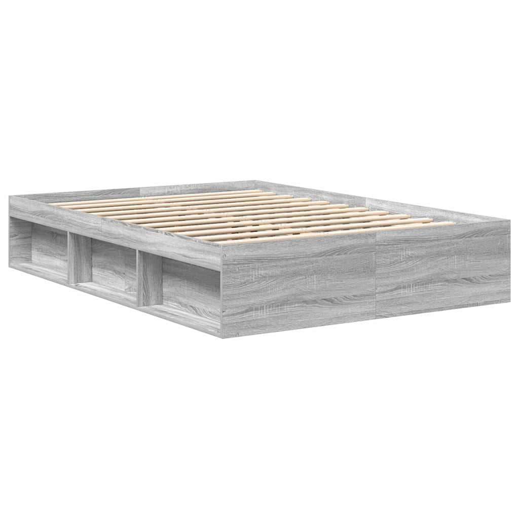 Bettgestell Grau Sonoma 140x200 cm