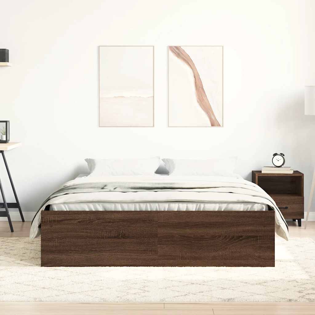 Bettgestell Braun Eichen-Optik 140x200 cm