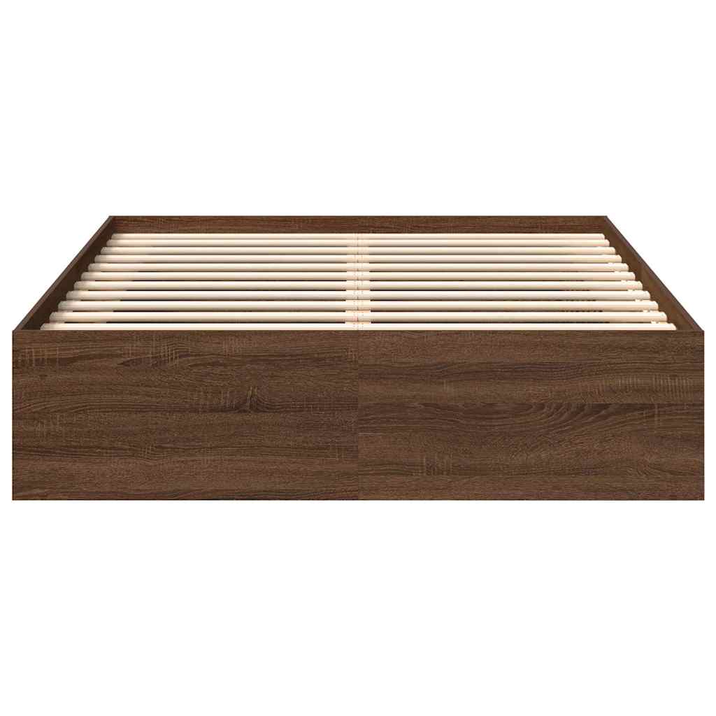 Bettgestell Braun Eichen-Optik 140x200 cm