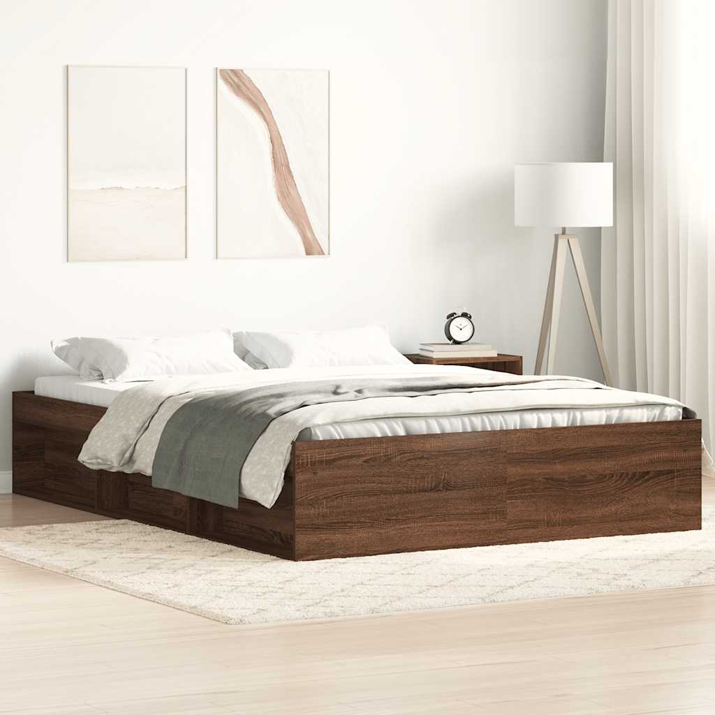 Bettgestell Braun Eichen-Optik 140x200 cm