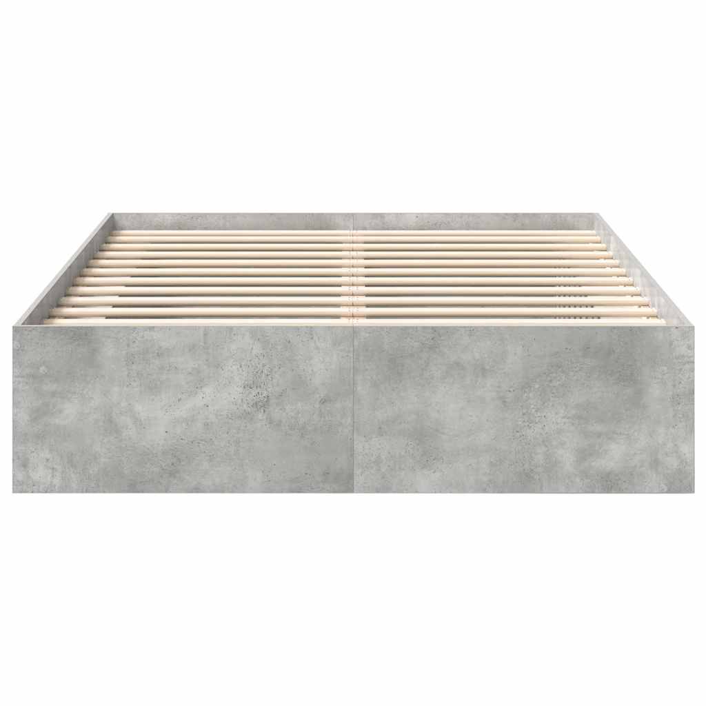 Bettgestell Betongrau 150x200 cm