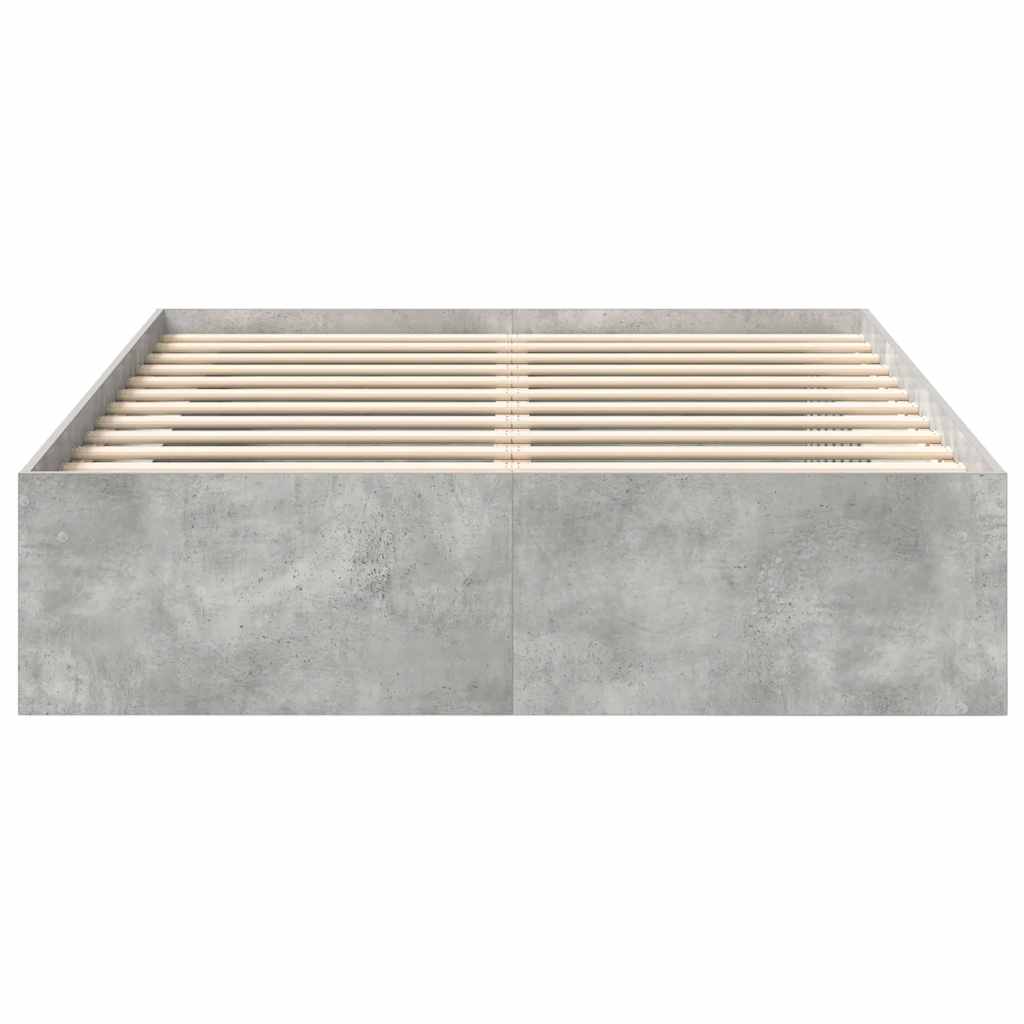 Bettgestell Betongrau 160x200 cm