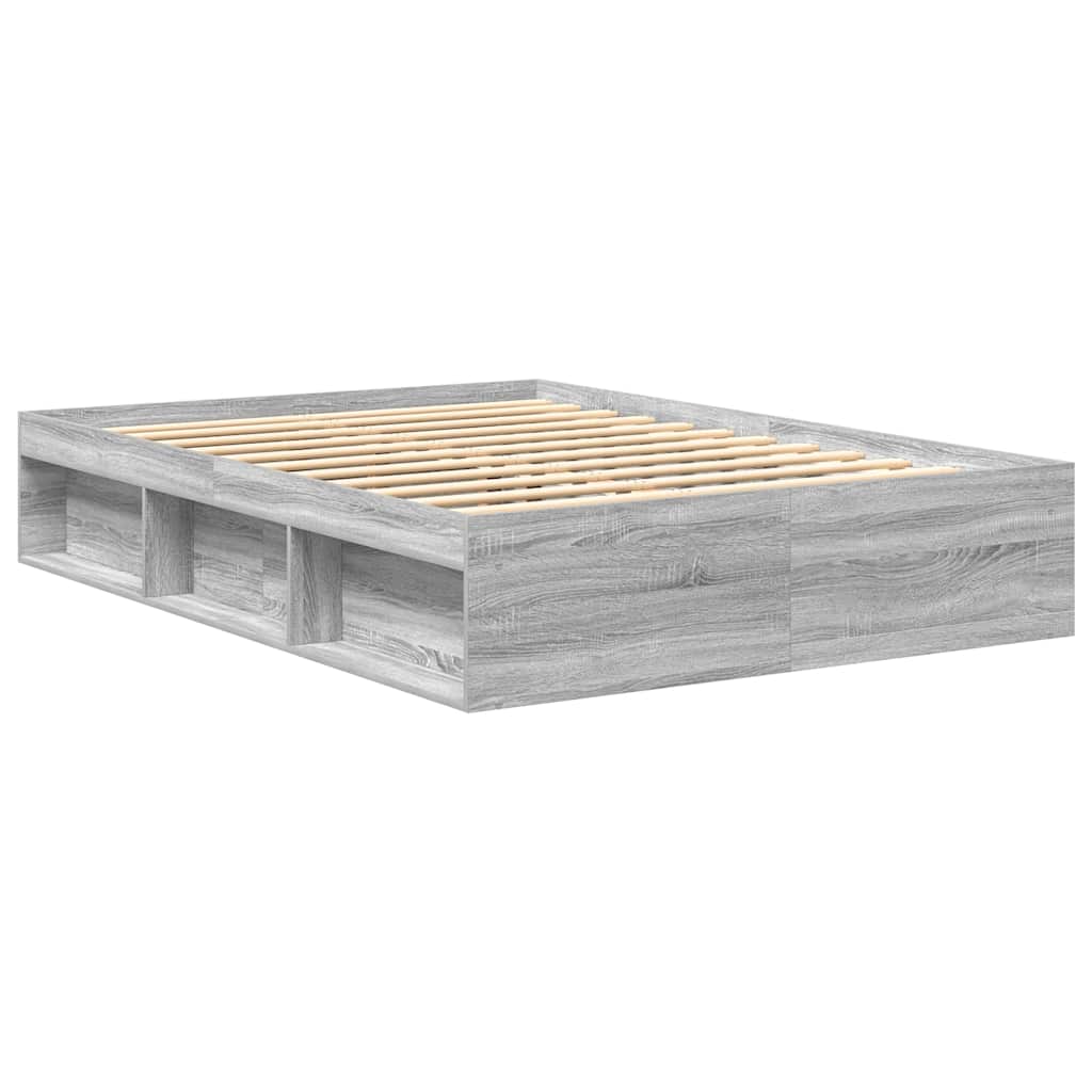 Bettgestell Grau Sonoma 160x200 cm