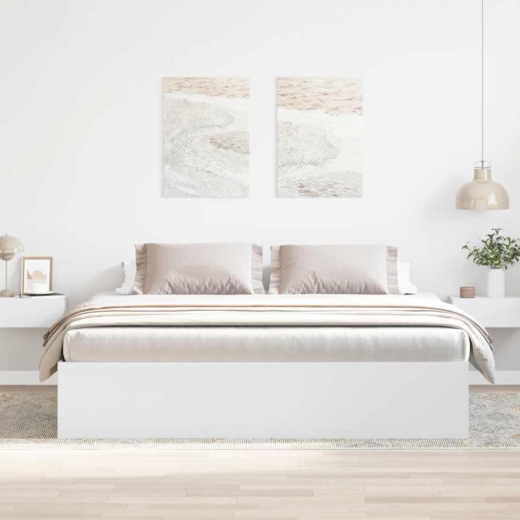 Bettgestell Weiß 180x200 cm