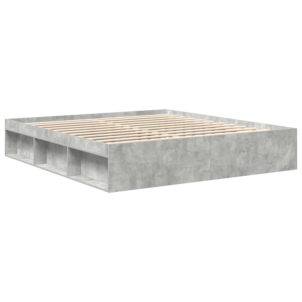 Bettgestell Betongrau 180x200 cm