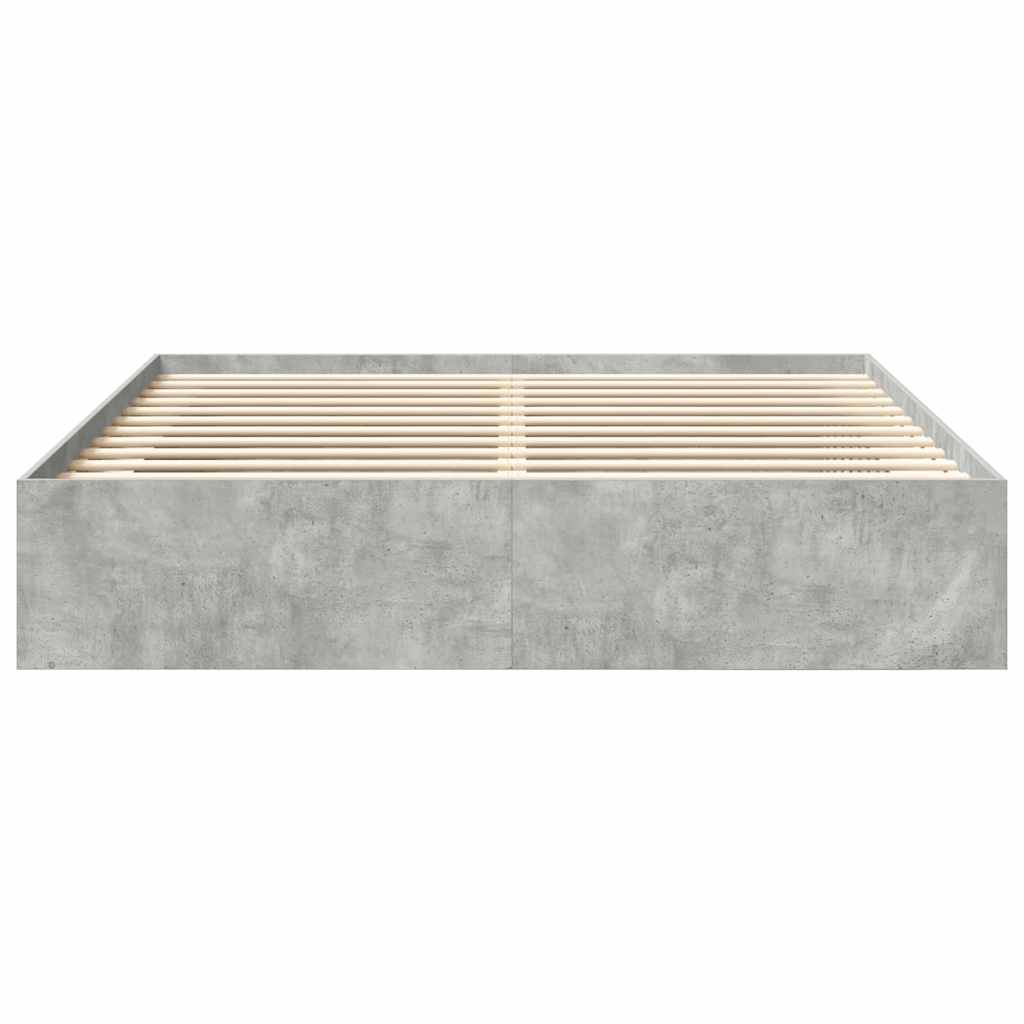 Bettgestell Betongrau 180x200 cm