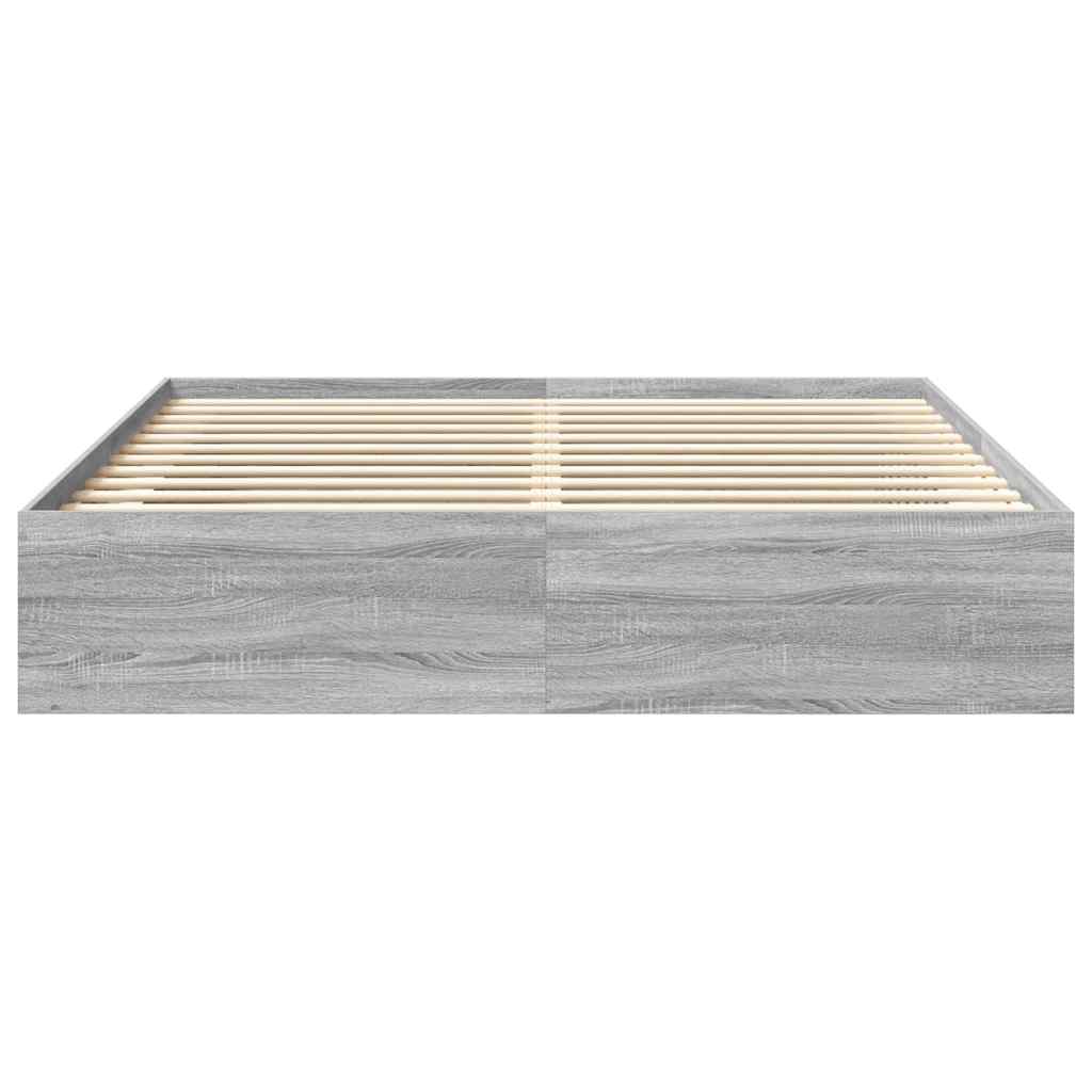 Bettgestell Grau Sonoma 180x200 cm