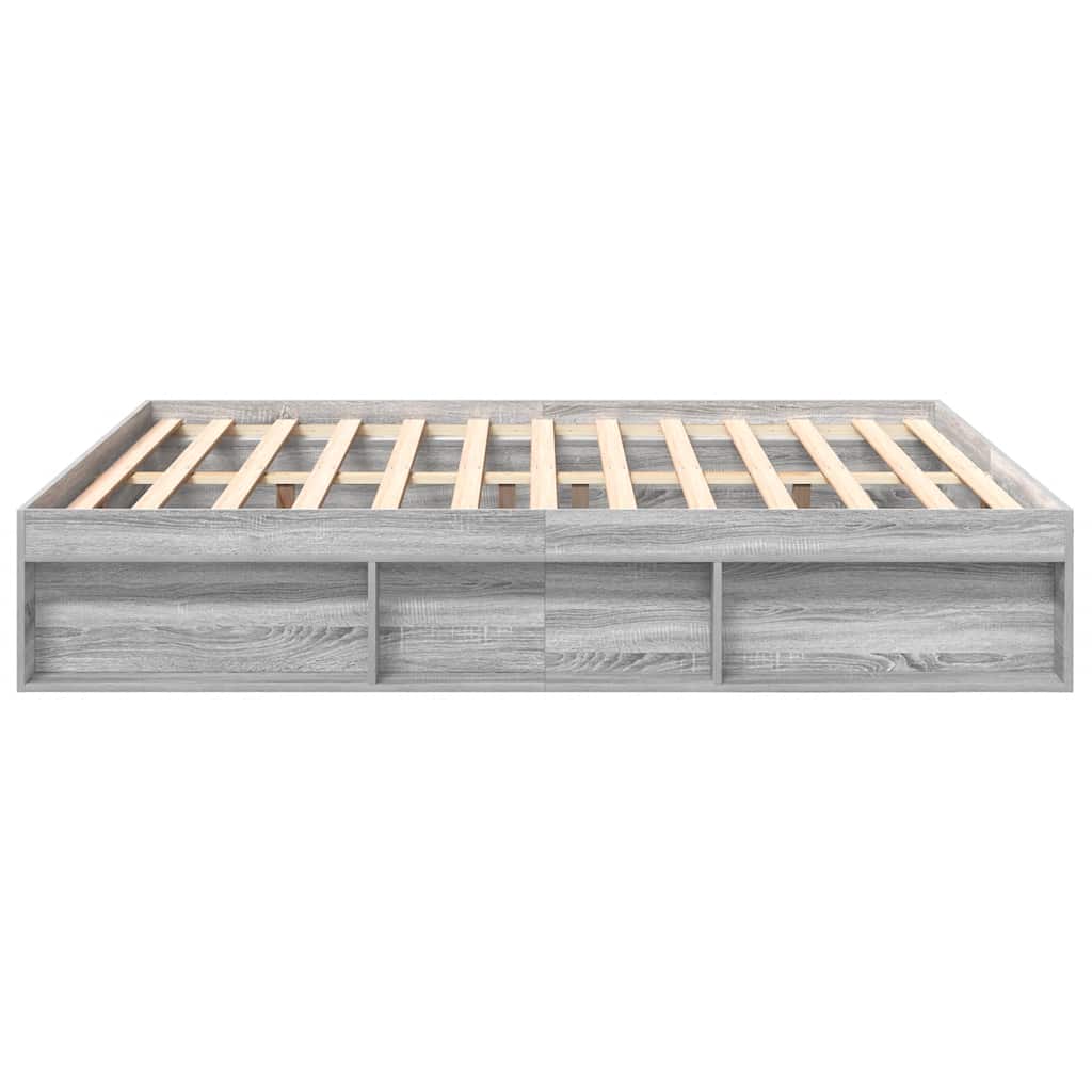 Bettgestell Grau Sonoma 180x200 cm