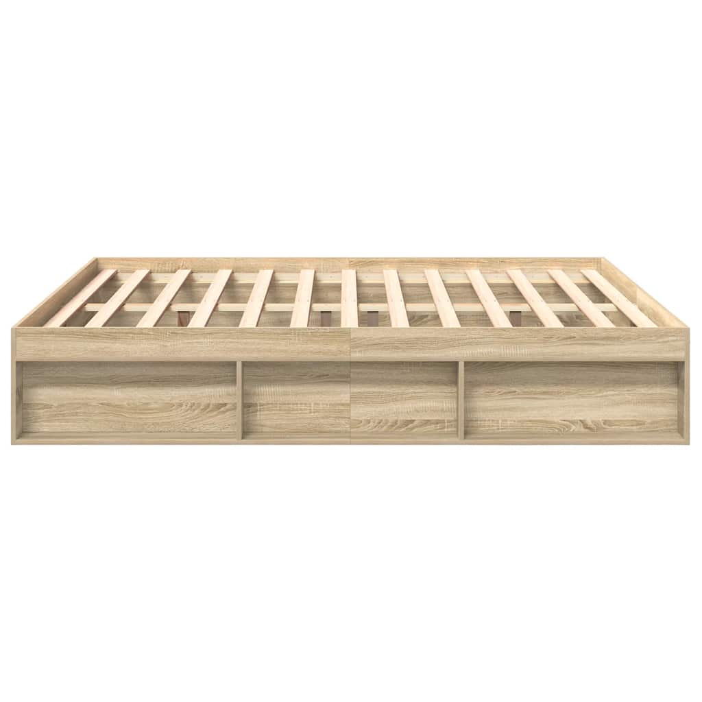 Bettgestell Sonoma-Eiche 200x200 cm