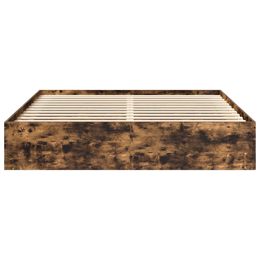 Bettgestell Räuchereiche 200x200 cm