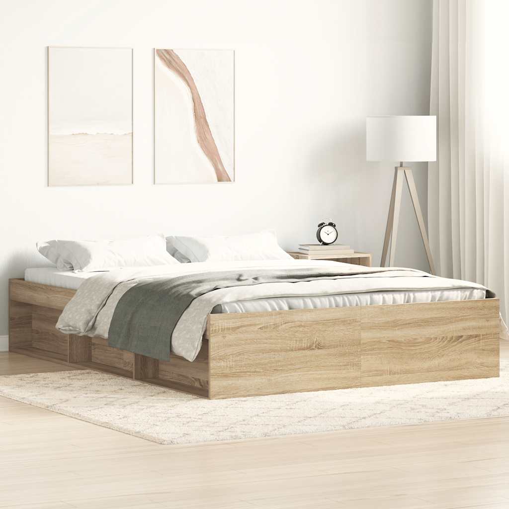 Bettgestell Sonoma Eiche 120x190 cm