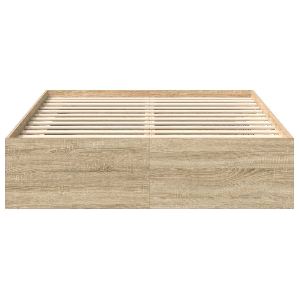 Bettgestell Sonoma-Eiche 140x190 cm