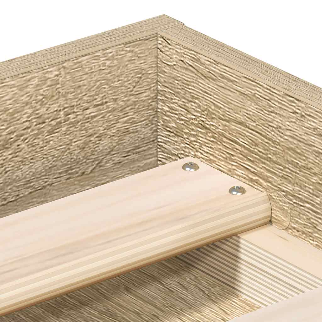 Bettgestell Sonoma-Eiche 140x190 cm