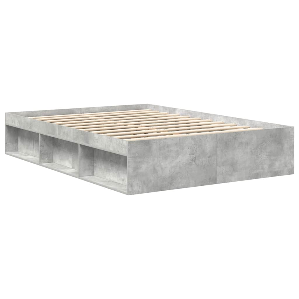 Bettgestell Betongrau 140x190 cm