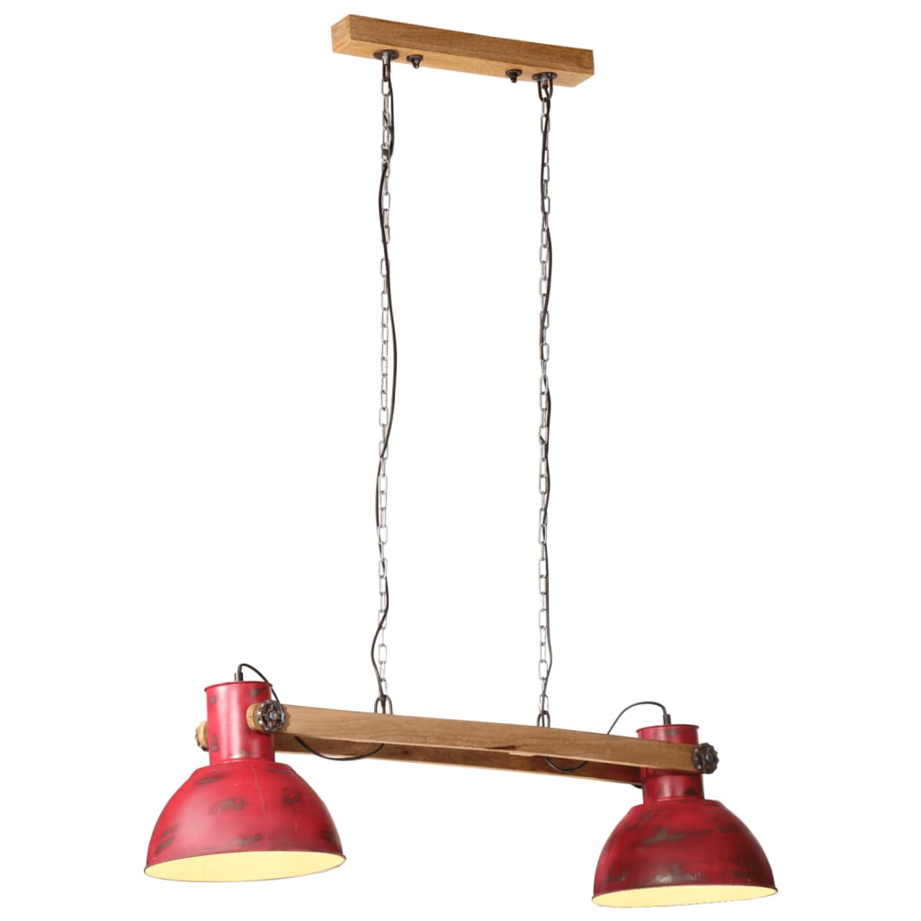 Lampe suspendue 25 W rouge 85x28x109 cm E27