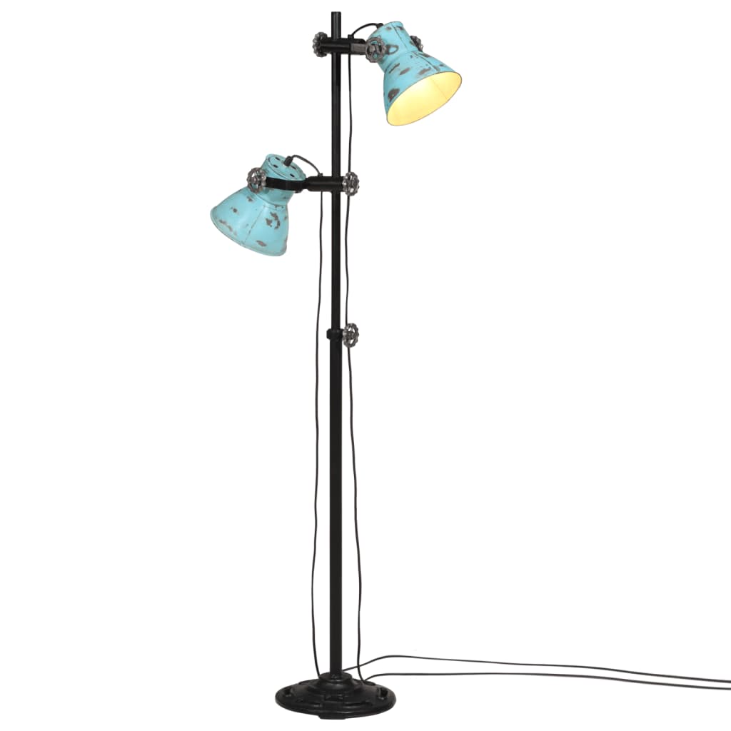 Lampadaire 25 W bleu 25x25x90/140 cm E27