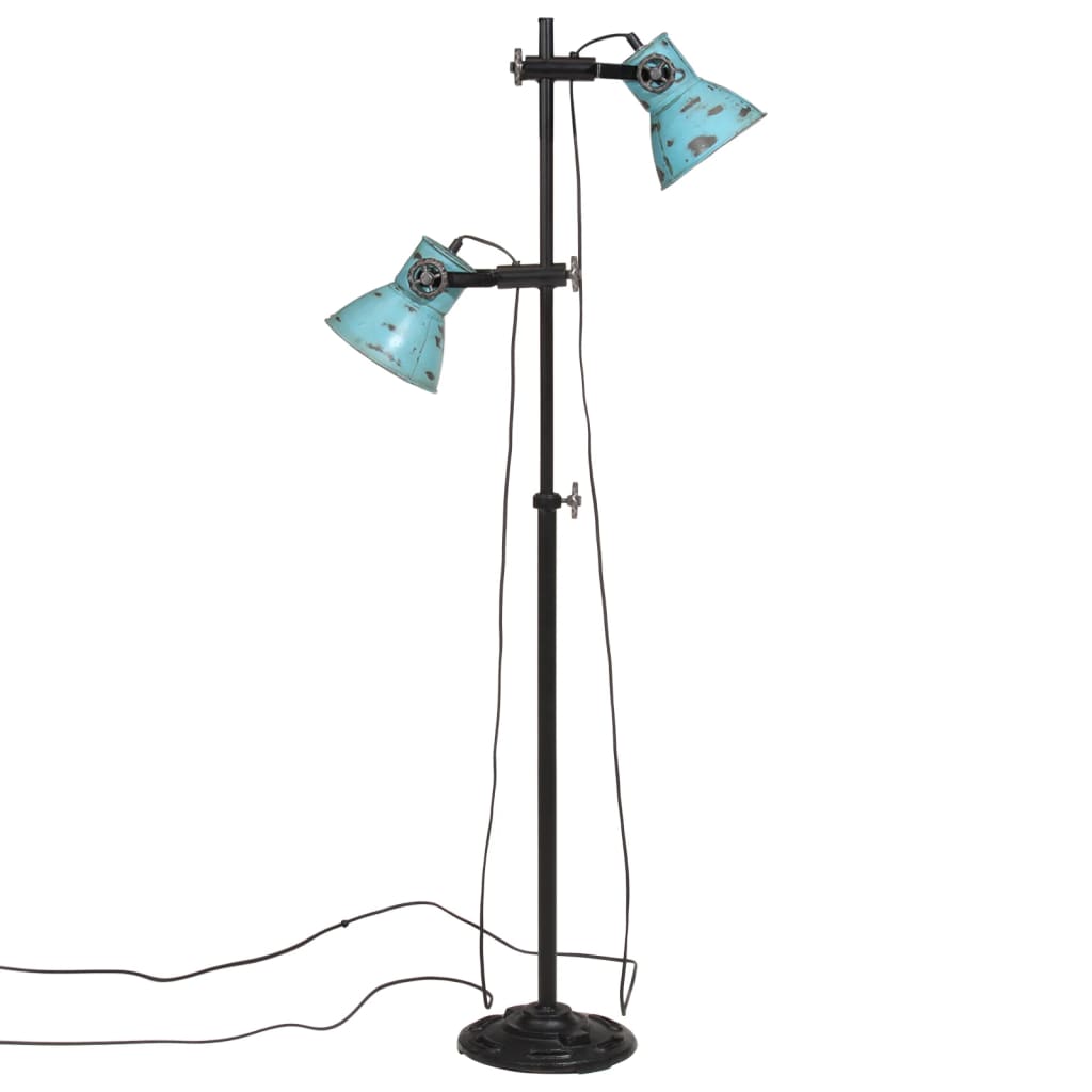 Lampadaire 25 W bleu 25x25x90/140 cm E27