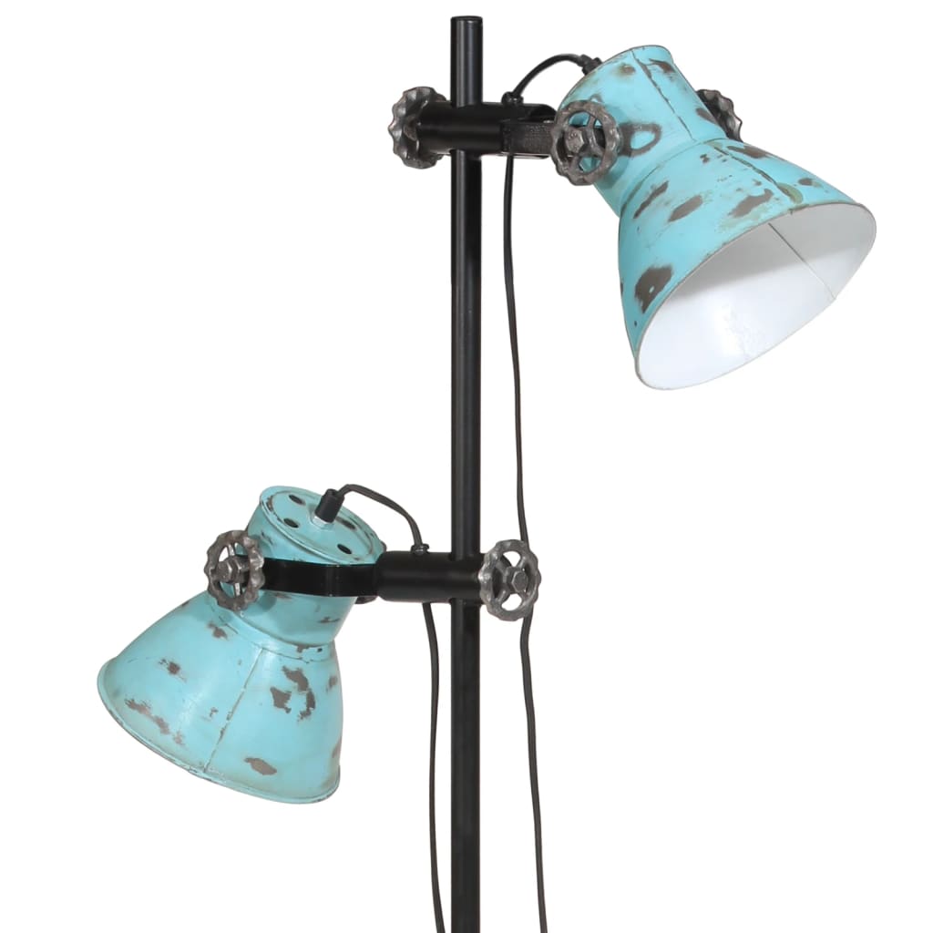 Lampadaire 25 W bleu 25x25x90/140 cm E27