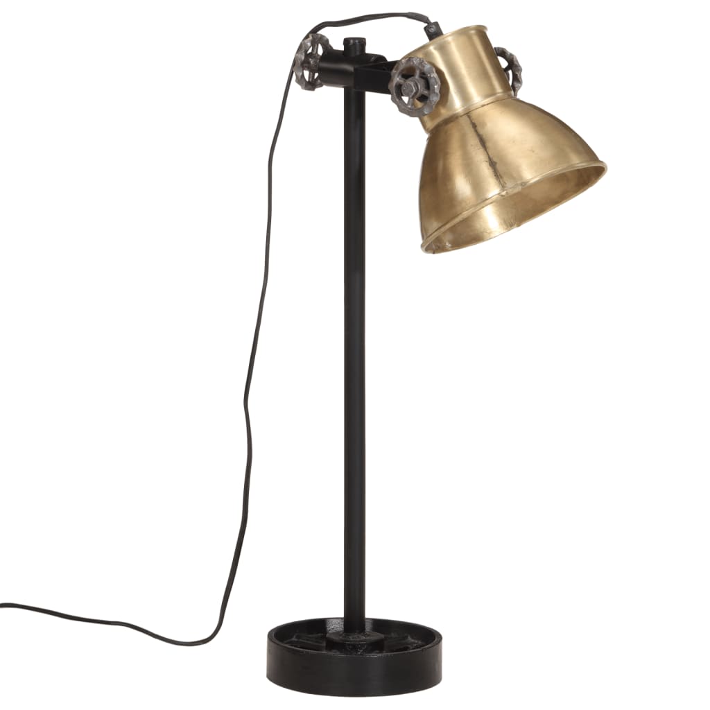 Lampe de bureau 25 W laiton antique 15x15x55 cm E27