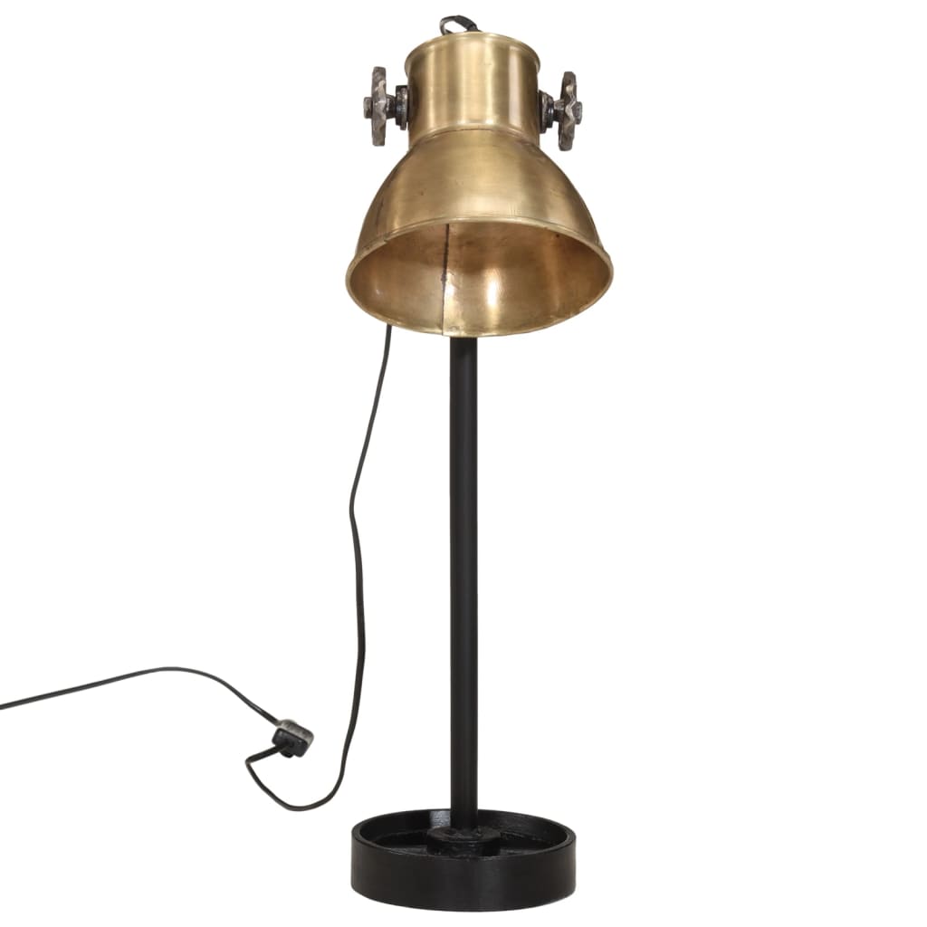 Lampe de bureau 25 W laiton antique 15x15x55 cm E27